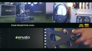 Videohive Film projector Logo 4K Logo Stings template preview