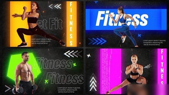 Videohive Burn Fitness And Sports Slideshow Openers template preview