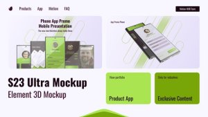 Videohive Mockup Phone Element 3D Product Promo template preview