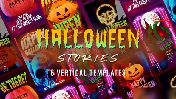 Videohive Six Halloween Stories Openers template preview