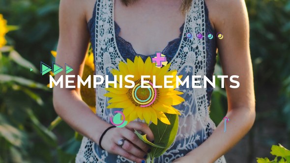 Videohive Memphis Elements Elements template preview