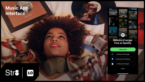 Videohive Music App Interface Titles template preview