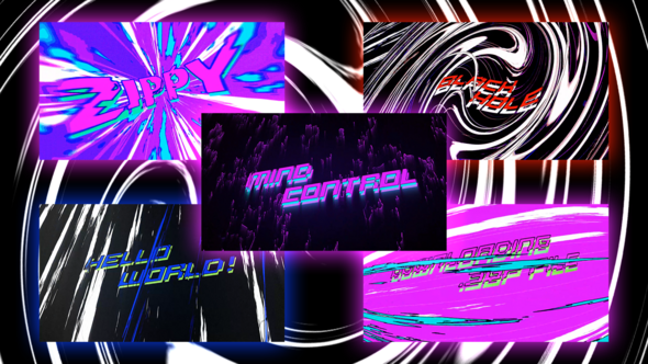 Videohive 5 Speed Light Impact Titles Pack Elements template preview