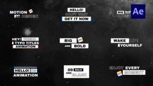 Videohive Bold Text Titles Titles template preview