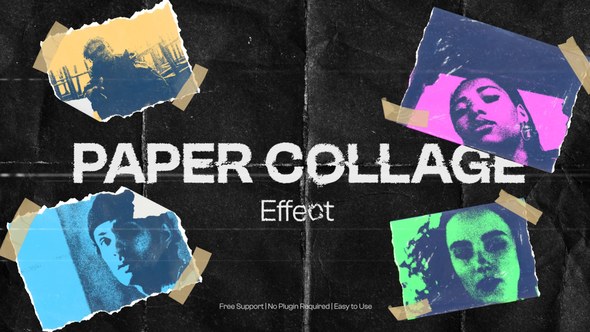 Videohive Paper Collage Elements template preview