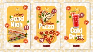 Videohive Fast Food Menu Stories | Instagram Product Promo template preview