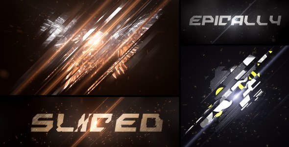 Videohive Epic Sliced Logo Logo Stings template preview