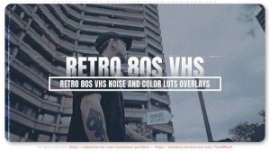 Videohive Retro 80s VHS Noise And Color Luts Overlays Elements template preview