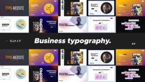 Videohive Website Promo Typography v2 Video Displays template preview