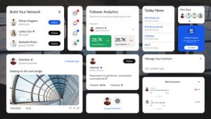 Videohive Creative Social Media Widget Infographics template preview