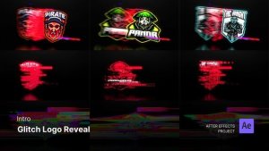 Videohive Intro/Opening - Glitch Logo Reveal After Effects Project Files Logo Stings template preview