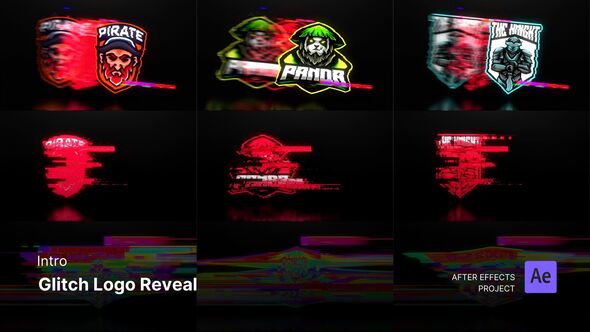 Videohive Intro/Opening - Glitch Logo Reveal After Effects Project Files Logo Stings template preview