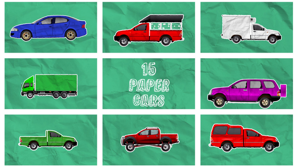 Videohive Unfold Cars Collection Elements template preview