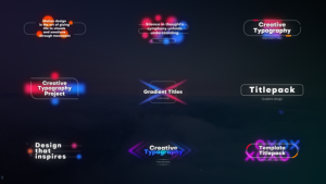 Videohive Deep Gradient Titles Titles template preview
