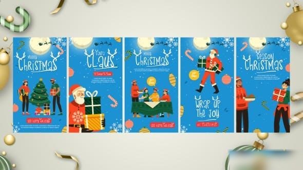 Videohive Happy New Year Instagram Stories 49652137 Openers template preview