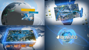 Videohive Digital Earth Motion Graphics Video Displays template preview