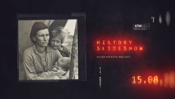 Videohive History Slideshow 37499254 Video Displays template preview