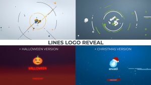 Videohive Lines Logo Reveal. +Christmas/Halloween ver Logo Stings template preview