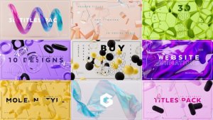 Videohive Abstract 3D Titles Pack Titles template preview