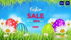 Videohive Easter Day Sale Intro Logo Stings template preview