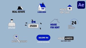 Videohive Real Estate Text Animations for After Effects Elements template preview