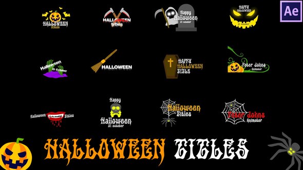 Videohive Halloween Titles Titles template preview