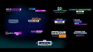 Corporate Titles Video Displays template preview
