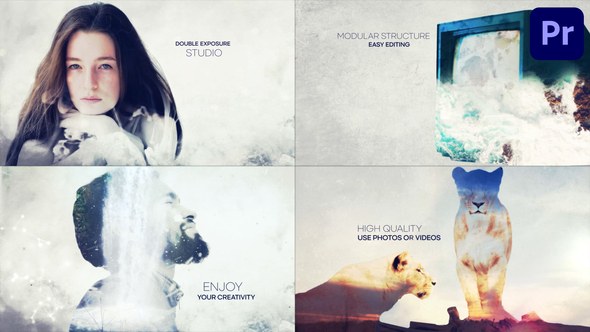 Double Exposure Studio | Premiere Pro MOGRT Premiere Pro template preview