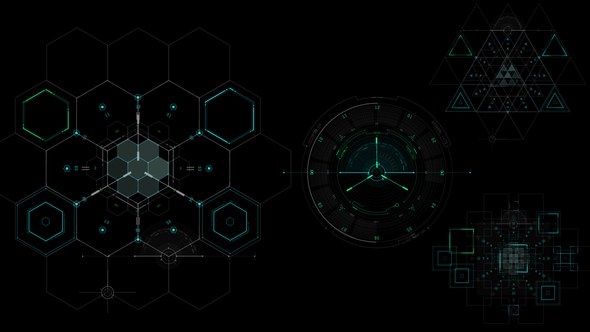 Videohive HUD Info Gadgets 4 Elements template preview