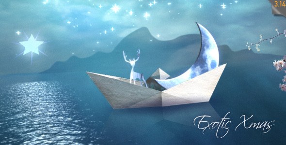 Exotic Christmas Video Displays template preview