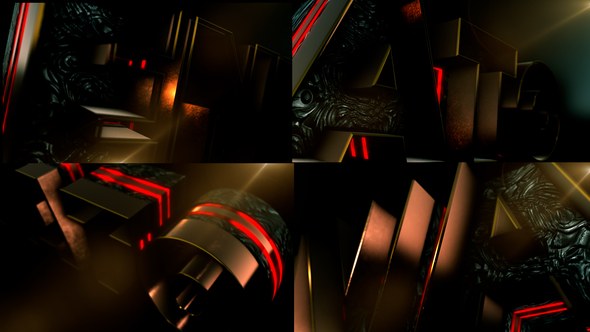 Videohive Trailer Gold Dark opener Openers template preview
