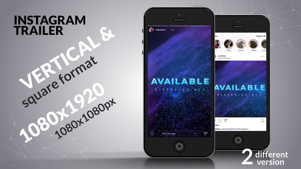 Videohive Instagram Cinematic Trailer Openers template preview