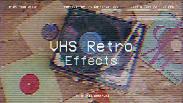 Videohive VHS Effect for After Effects Elements template preview
