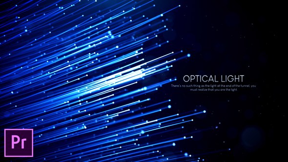 Optical Light Inspiring Titles - Premiere Pro Video Displays template preview