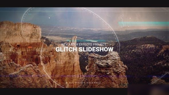 Videohive Glitch Slideshow 43076263 Openers template preview