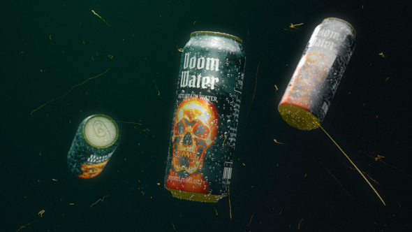 Videohive Doom Water Mockup Product Promo template preview