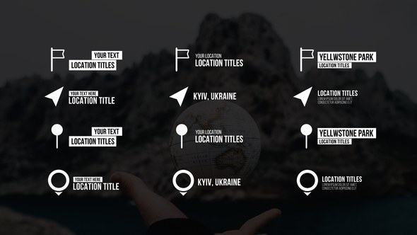 Videohive Location Titles | After Effects 37275174 Titles template preview