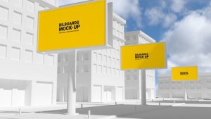 Videohive Outdoor Advertising Mockup Video Displays template preview