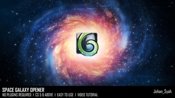 Videohive Space Galaxy Opener Openers template preview