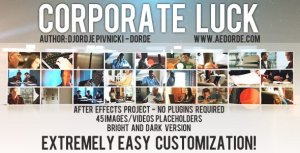 Videohive Corporate Luck Video Displays template preview