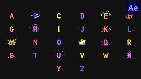 Videohive Living Alphabet | After Effects Elements template preview