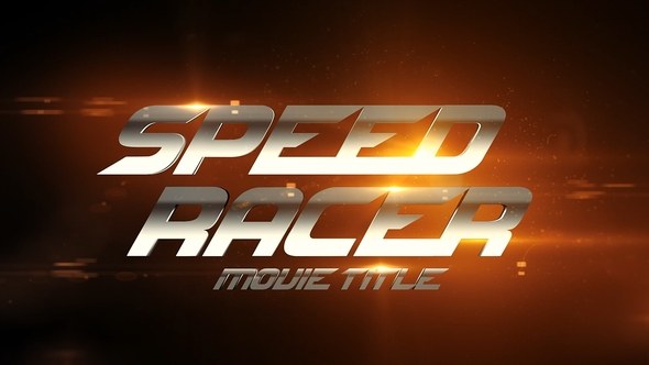 Videohive Movie Title - Speed Racer Titles template preview