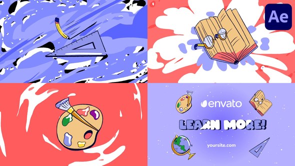 Videohive Education Morphing Logo for After Effects Logo Stings template preview