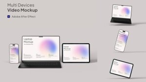 Videohive Multi-Device Video Mockup for App Promo & UI Presentation Product Promo template preview