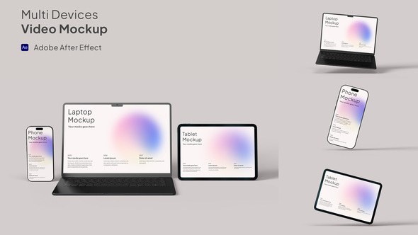 Videohive Multi-Device Video Mockup for App Promo & UI Presentation Product Promo template preview
