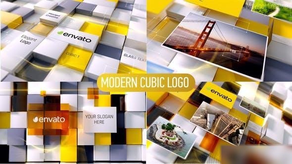 Videohive Modern Cubic Logo Reveal Opener Openers template preview
