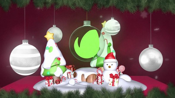 Videohive Christmas Card Intro Titles template preview