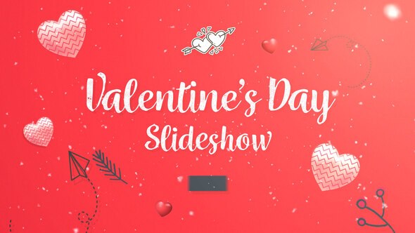 Valentines Day Slideshow Premiere Pro template preview