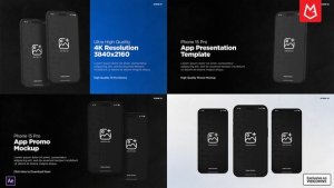 Videohive App Promo | Phone 15 Pro Matte Black Product Promo template preview