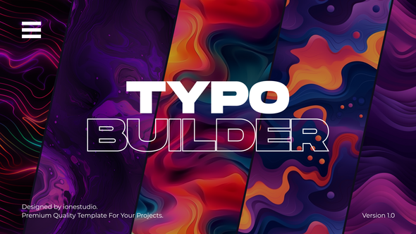 Videohive Typography Builder Titles template preview
